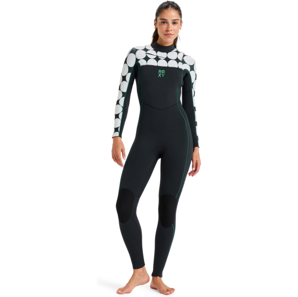 2026 Roxy Femmes Rise Natural 3/2mm Chest Zip Combinaison N&eacute;opr&egrave;ne 26BW213506 - Salt Crystal